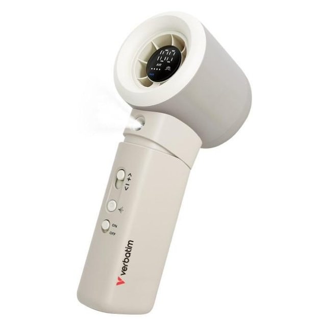 Verbatim Cool  n  Go Aqua Breeze Handheld Fan White/Silver