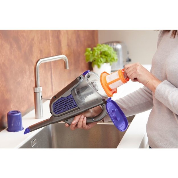 BLACK & DECKER Vacuum Cleaner | BHHV520BFP-QW | Cordless operating | 18 V | Black/Purple