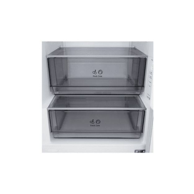 LG Refrigerator | GBBSJ1CCSW | Energy efficiency class C | Free standing | Combi | Height 186 cm | Fridge net capacity 220 L | F