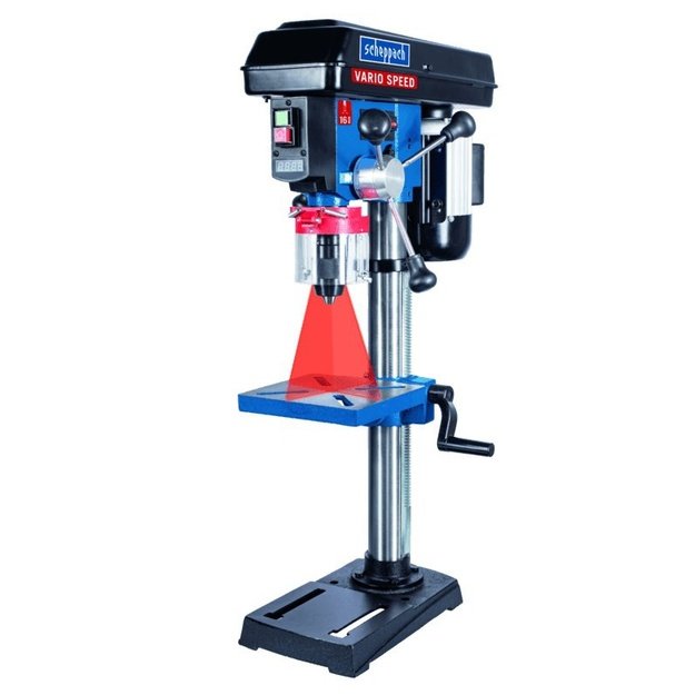Scheppach DP19Vario 2580 RPM Keyless 31.4 kg Black, Blue, Red
