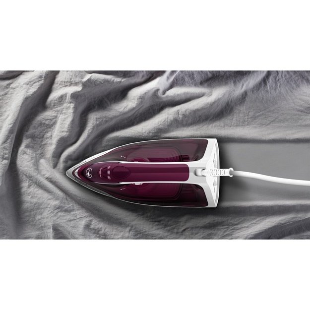 Tefal Express Steam FV2835E0 iron Dry and Steam iron Cerilium soleplate 2400 W Purple, White