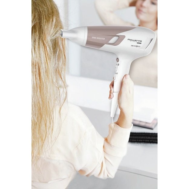 Rowenta Studio Dry CV5830 hair dryer 2300 W Beige, White