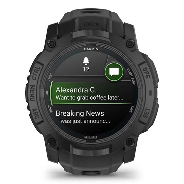 Garmin Instinct 3 Tactical Edition 3.3 cm (1.3 ) AMOLED 50 mm Digital 416 x 416 pixels Black GPS (satellite)