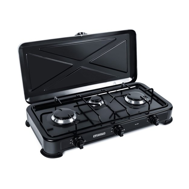 Gas cooker PROMIS KG300 BLACK WITHOUT REDUCER