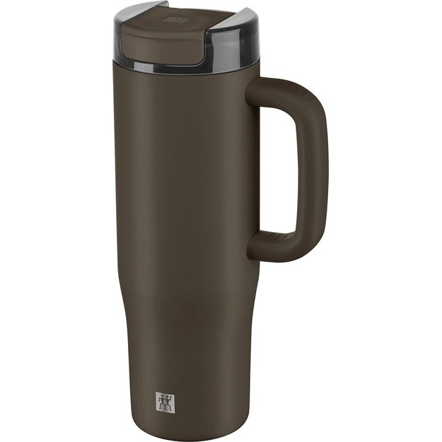ZWILLING THERMO PLUS Thermal mug with straw - 900ml, brown