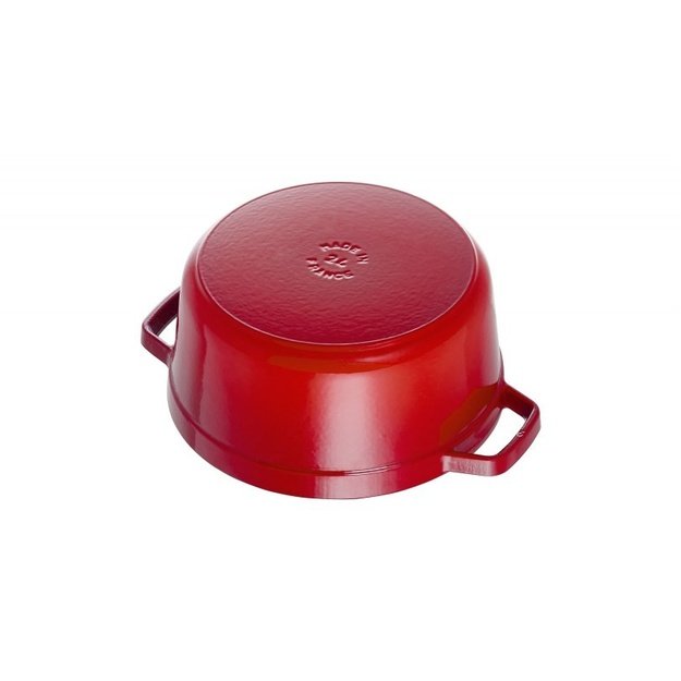 Staub Round Cast Iron Pot - Red, 2.6 ltr