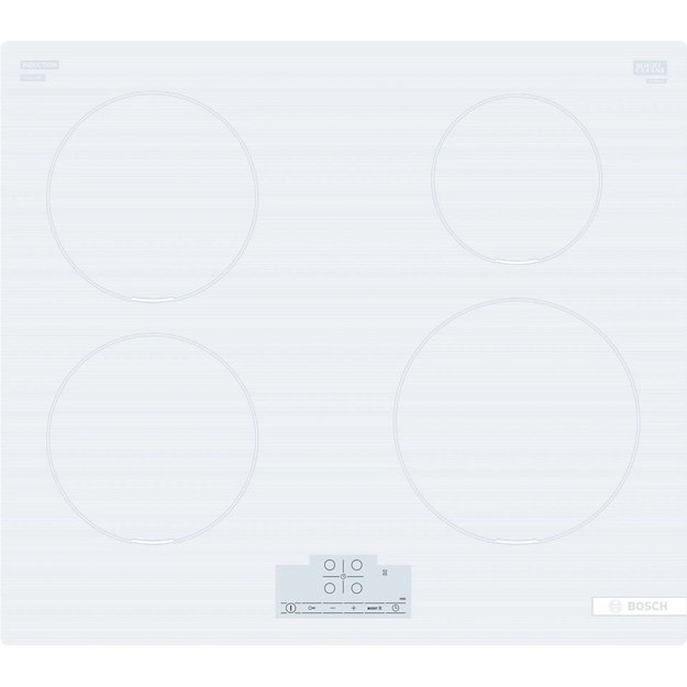Įmontuojama indukcinė kaitlentė Bosch PUE612BB1J, balta