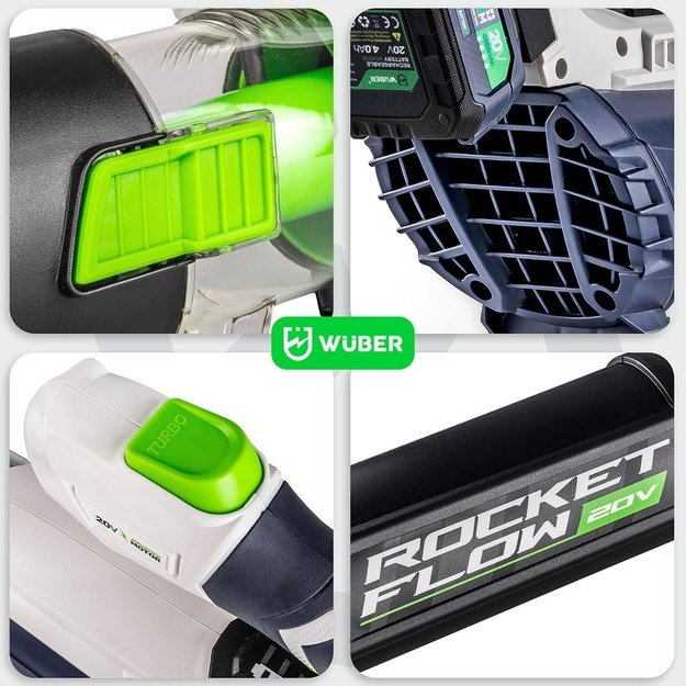 WUBER W04401 20V 137km/h cordless blower