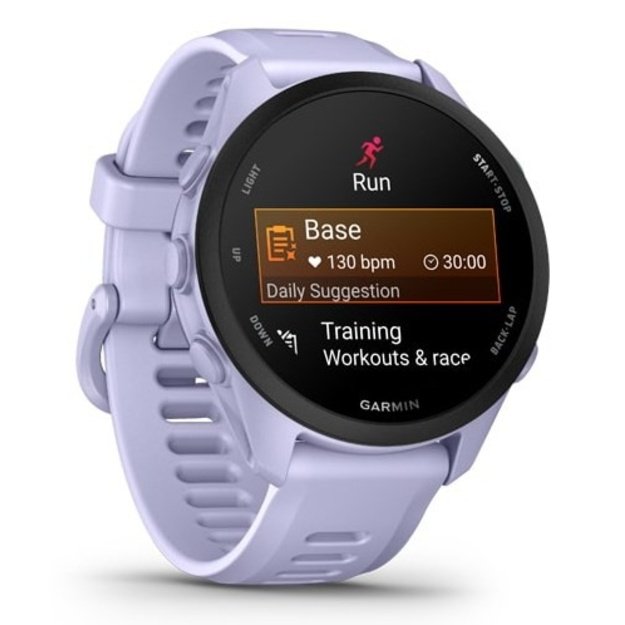 Garmin Forerunner 70 3.05 cm (1.2 ) AMOLED 43 mm Digital 390 x 390 pixels Touchscreen Lavender GPS (satellite)