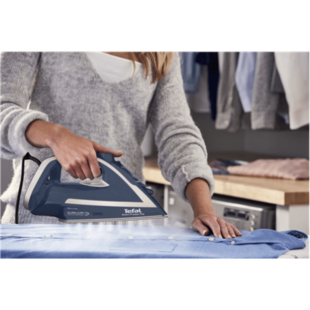 Tefal Smart Protect Plus FV6872 Dry / Steam iron Durilium AirGlide soleplate 2800 W Blue