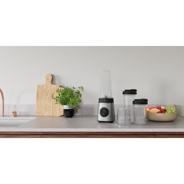 Electrolux E4CB1-6ST 1 L Tabletop blender 350 W Black, Stainless steel, Transparent