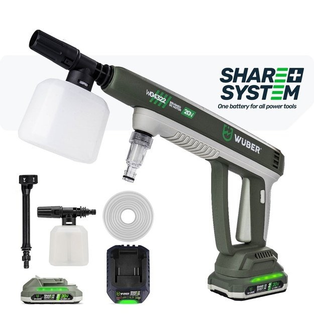 WUBER W04322 20V 300l/h cordless pressure washer
