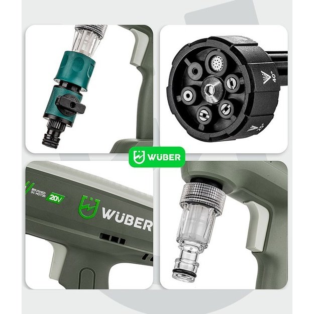 WUBER W04322 20V 300l/h cordless pressure washer