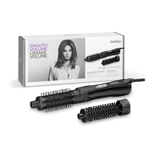 BaByliss Shape & Smooth Straightening brush Warm Black 800 W 78.7  (2 m)