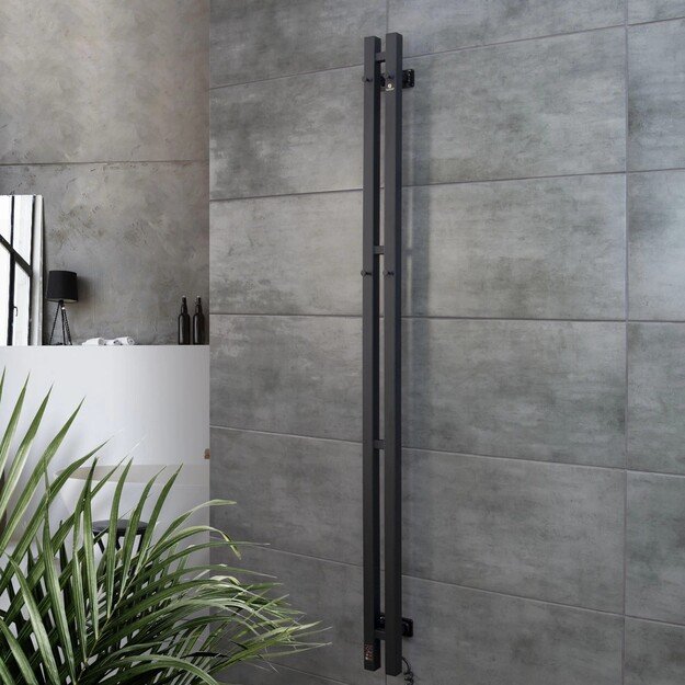 El.rank&scaron;luosčių džiovintuvas Siluet Quadro 90*1500 Sensor de&scaron;inė juodas 12-234053-0915 4