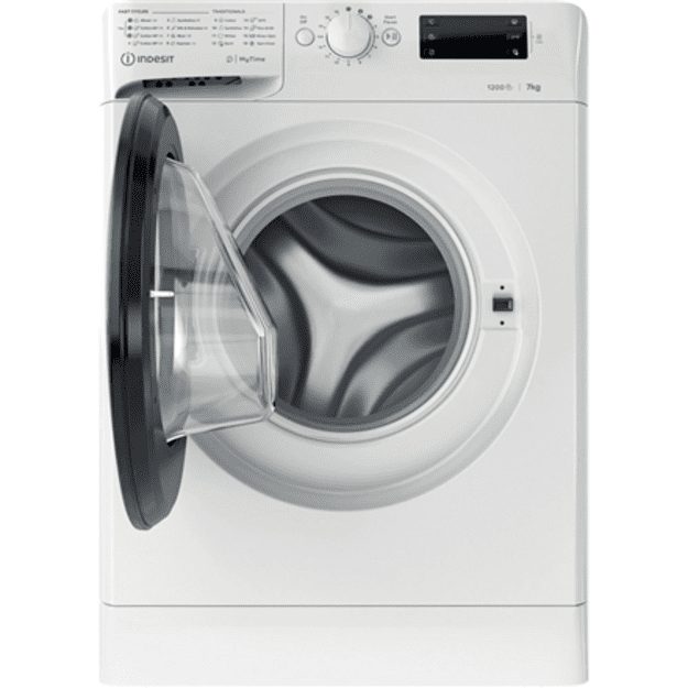 INDESIT | Washing machine | MTWE 71252 WK EE | Energy efficiency class E | Front loading | Washing capacity 7 kg | 1200 RPM | De