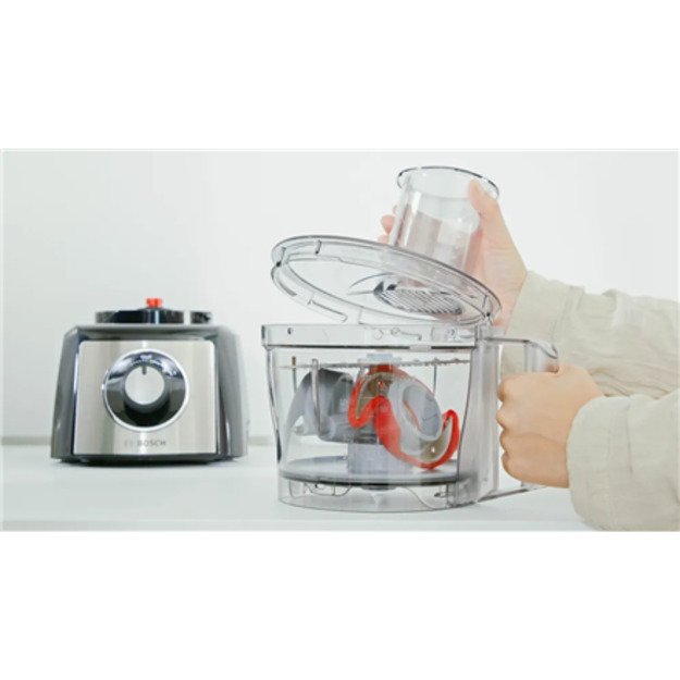 Bosch MCM3PM386 food processor 900 W 2.3 L Black, Transparent 1