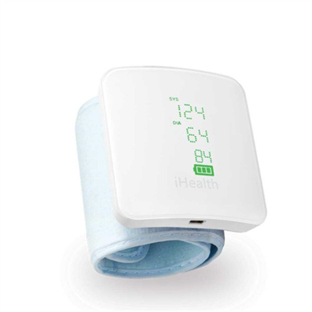iHealth | Wrist Blood Pressure Monitor | BP7S | White | Blood pressure readings are stored on the secure