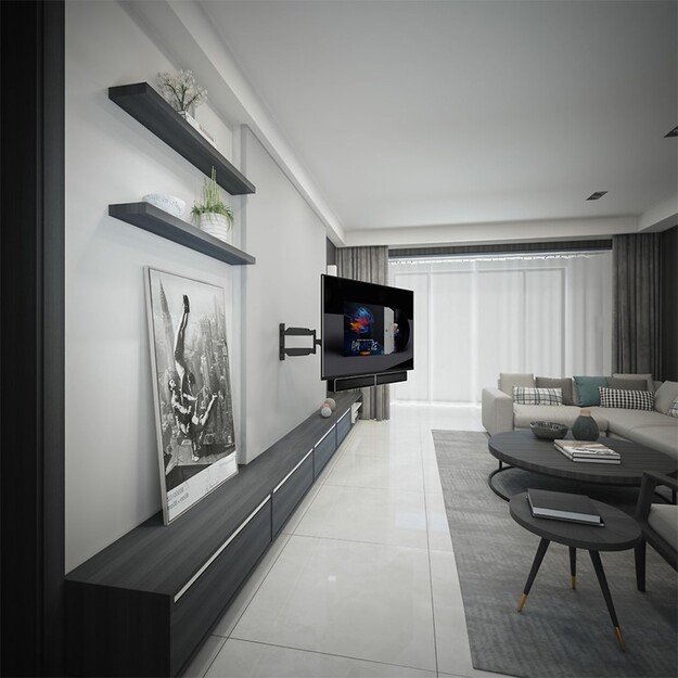 Maclean MC-843 TV Universal Soundbar Speaker Wall Mount Holder Adjustable VESA 10kg 2