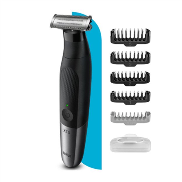 Braun | Hybrid Hair, Beard, Body Trimmer | XT5100 Series X | Operating time (max) 60 min | Wet & Dry | Black 1