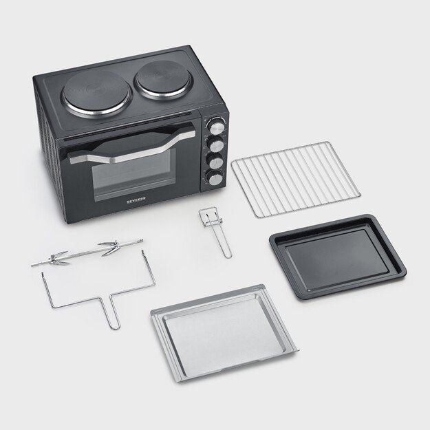 Severin TO 2074 toaster oven 30 L 2500 W Black Grill 1