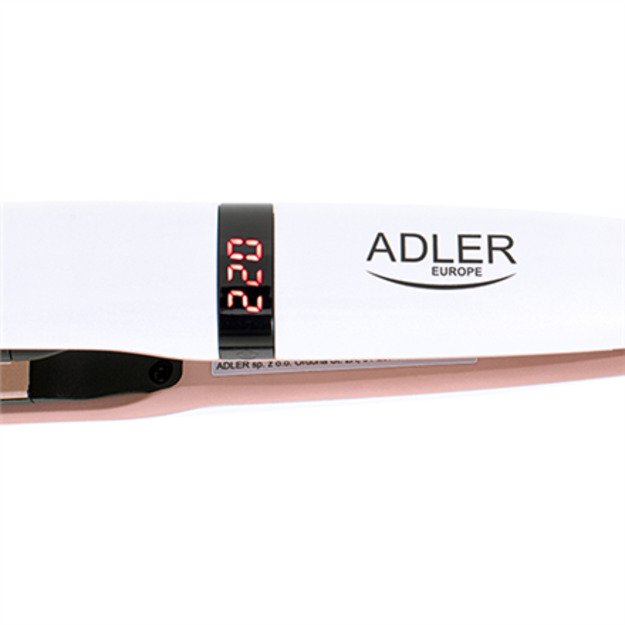 Adler Hair Straightener AD 2321 Warranty 24 month(s) Ceramic heating system Display LCD Temperature (min) 140 °C Temperature (m