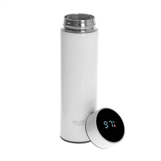 Adler Thermal Flask AD 4506w Material Stainless steel/Silicone White