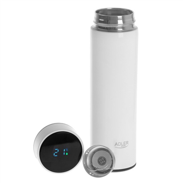 Adler Thermal Flask AD 4506w Material Stainless steel/Silicone White