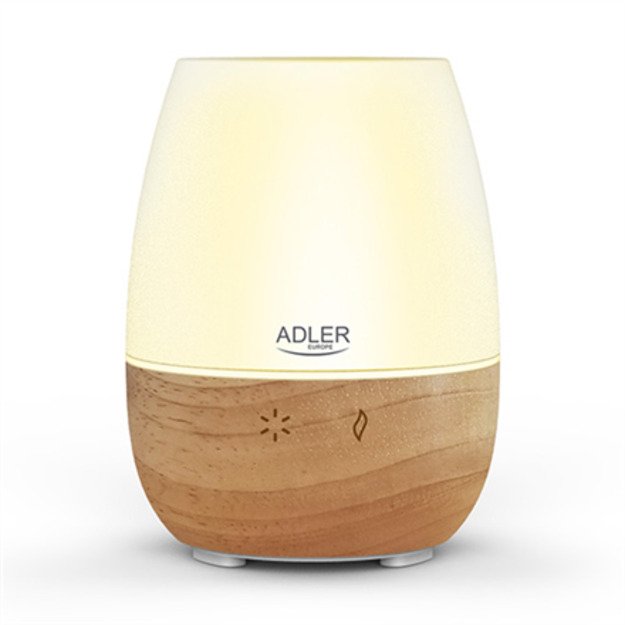 Adler Ultrasonic Aroma Diffuser AD 7967 Ultrasonic Suitable for rooms up to 25 m² Brown/White