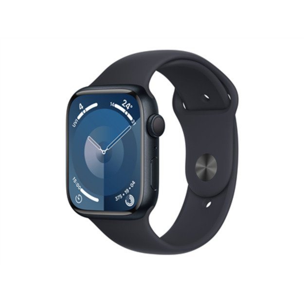 Apple Apple Watch Series 9 GPS 45mm Midnight Aluminium Case with Midnight Sport Band - M/L Apple