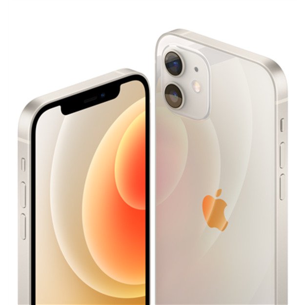 Apple iPhone 12 White 6.1   XDR OLED Apple A14 Bionic Internal RAM 4 GB 128 GB Single SIM Nano-SIM and eSIM 3G 4G Main camera Du