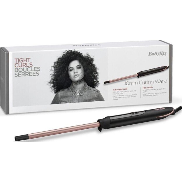 BaByliss C449E hair styling tool Curling wand Warm Black, Copper 2.5 m