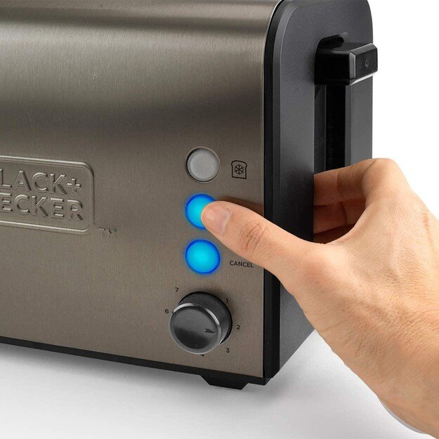 Black & Decker toaster BXTO1500E grey 1500 W