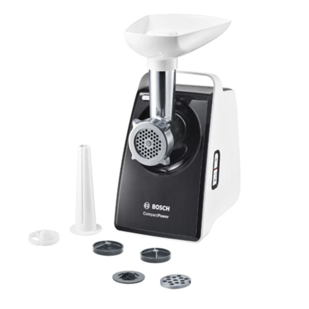 Bosch | Meat mincer CompactPower | MFW3612A | Black | 500 W | Number of speeds 1 | 2 Discs: 4 mm and 8 mm