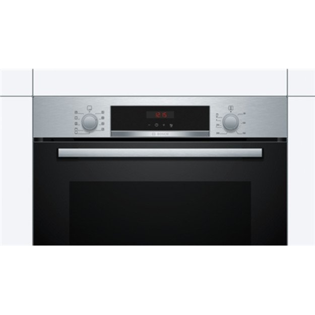 Bosch Oven HBA574BR0 71 L Electric Pyrolysis Rotary and electronic Height 59.5 cm Width 59.4 cm Stainless steel
