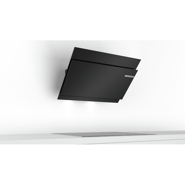 Bosch Serie 6 DWK97JM60 cooker hood Wall-mounted Black, Stainless steel 722 m3/h A+