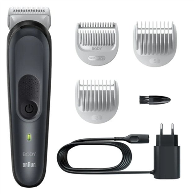 Braun | BG3350 | Body Groomer | Cordless and corded | Number of length steps | Number of shaver heads