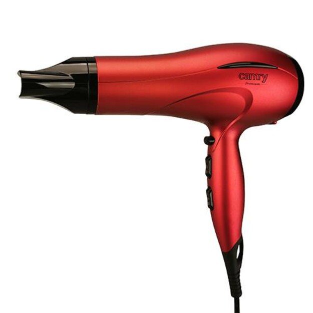 Camry Hair Dryer CR 2253 2400 W, Number of temperature settings 3, Diffuser nozzle, Red