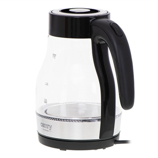 Camry Kettle CR 1300 Electric 2200 W 1.7 L Stainless steel 360° rotational base Black