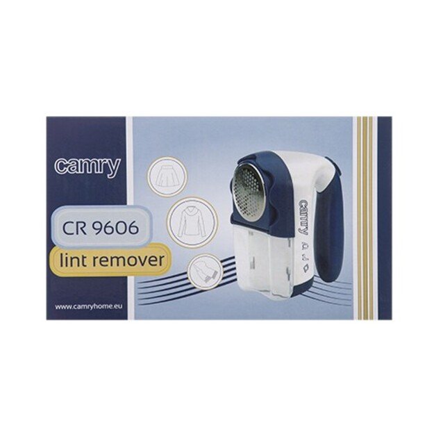 Camry Lint remover CR 9606 Blue/White, Battery and mains operate, 3 W