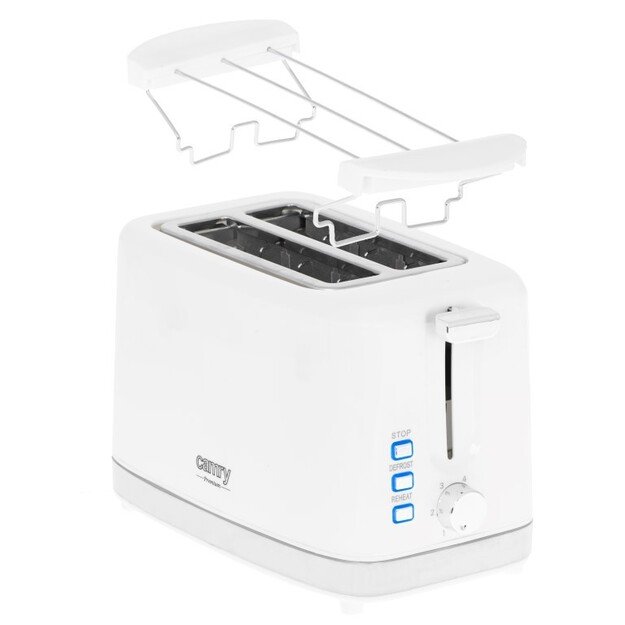 Camry Toaster CR 3219 Power 750 W, Number of slots 2, Housing material Plastic, White