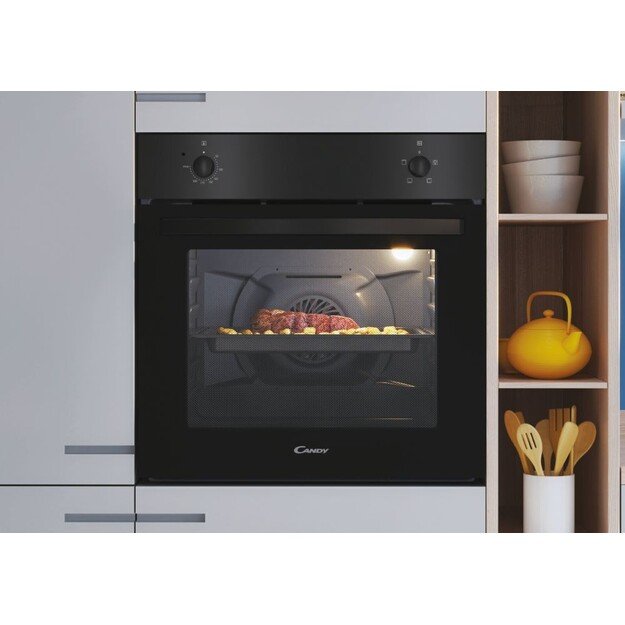 Candy Oven FIDC N200 70 L Electric Manual Mechanical control Height 59.5 cm Width 59.5 cm Black
