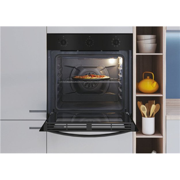 Candy Oven FIDC N602 65 L, Electric, Manual, Mechanical control, Height 59.5 cm, Width 59.5 cm, Black