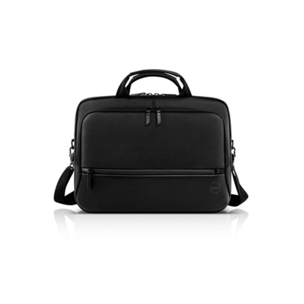 Dell Premier 460-BCQL Fits up to size 15  , Black with metal logo, Shoulder strap, Messenger - Briefcase