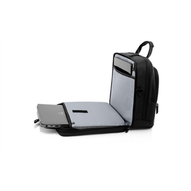Dell Premier 460-BCQL Fits up to size 15  , Black with metal logo, Shoulder strap, Messenger - Briefcase