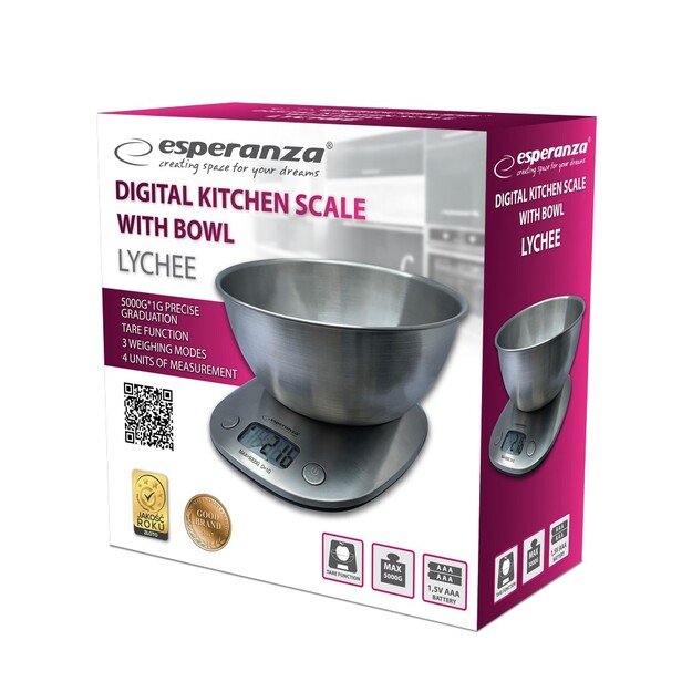 Esperanza EKS008 Electronic kitchen scale with a bowl