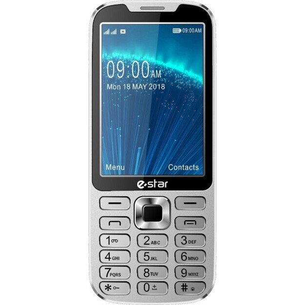 eSTAR X35 Feature Phone Silver Dual SIM