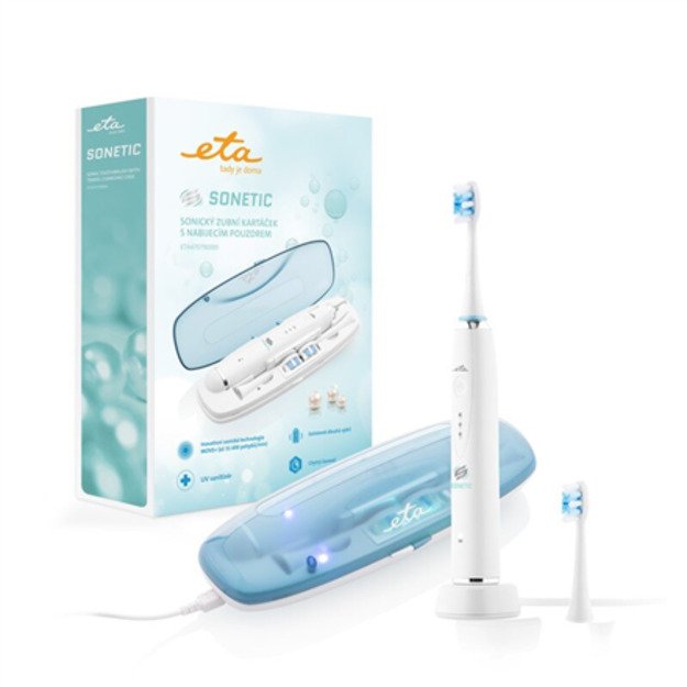 ETA Toothbrush Sonetic Holiday ETA470790000 Rechargeable For adults Number of brush heads included 2 Number of teeth brushing mo