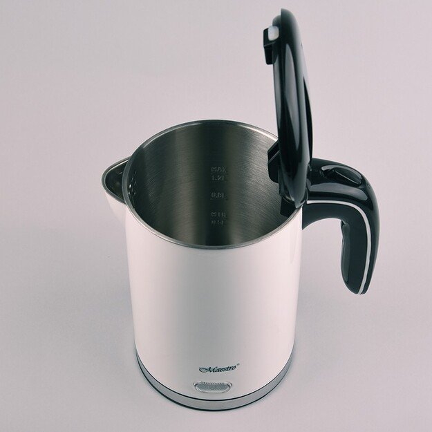 Feel-Maestro MR030 white electric kettle 1.2 L 1500 W