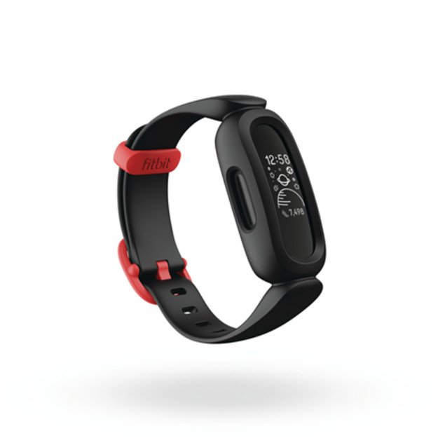 Fitbit Ace 3 Fitness tracker OLED Touchscreen Waterproof Bluetooth Black/Racer Red
